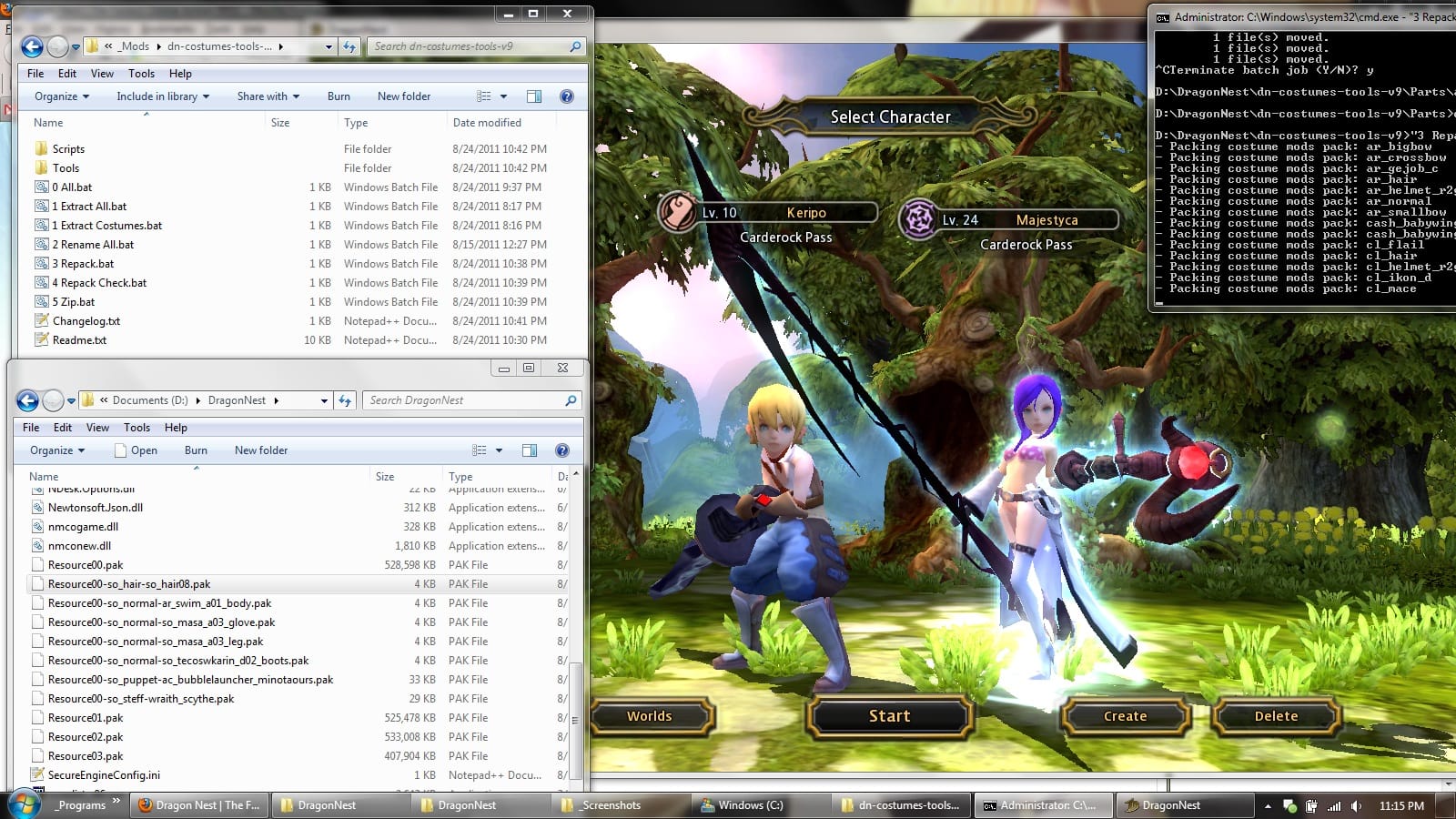 Dragon Nest Mod Pack - Hair