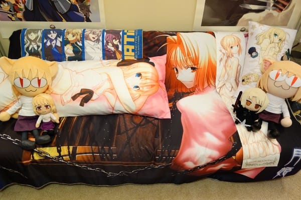 Custom Saber Dakimakura and Arcueid Couch Cover