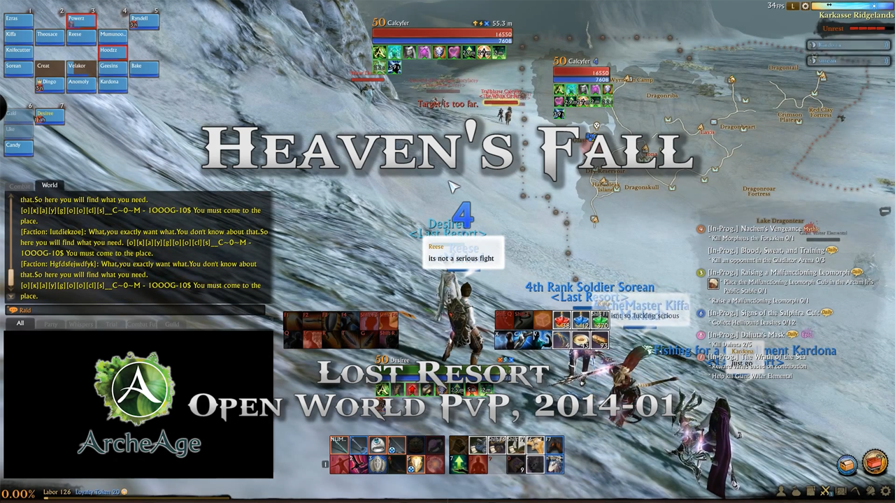 [AA] Heaven's Fall - ArcheAge Open World PvP (Kyrios)