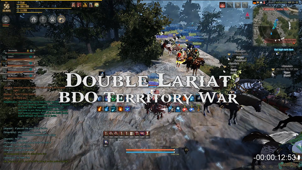 [BDO] Double Lariat - Kyoukai Territory War 2016-09-10 (Edan)